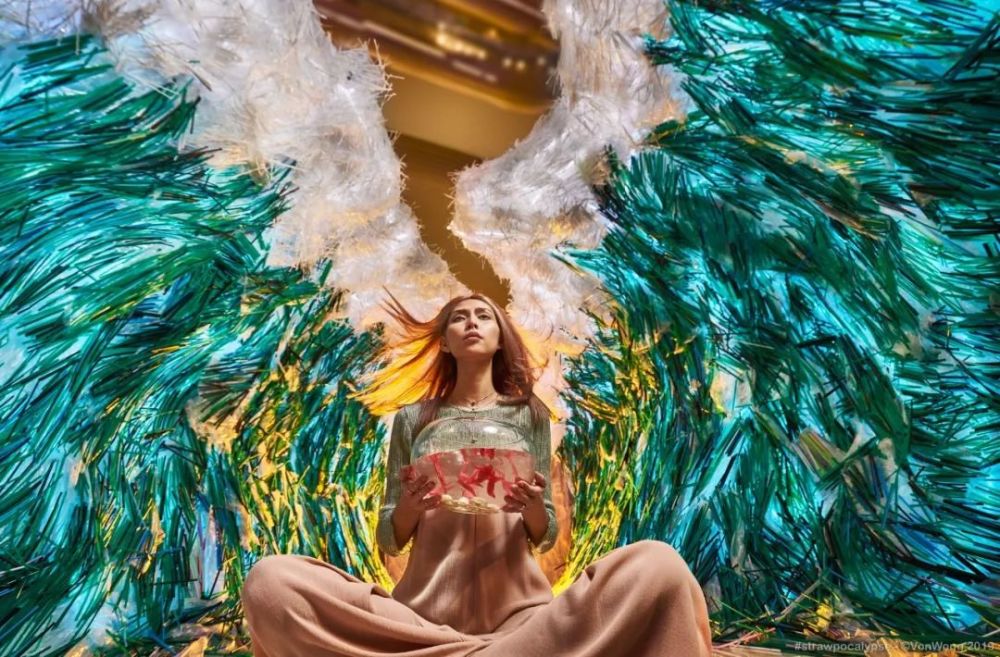 加拿大摄影师benjamin von wong注意到了塑料污染导致的环境问题,打破