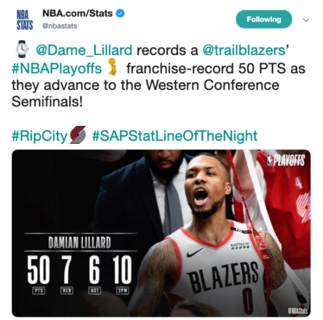 社交圈:利拉德绝杀引詹皇关注 现役控卫他排第