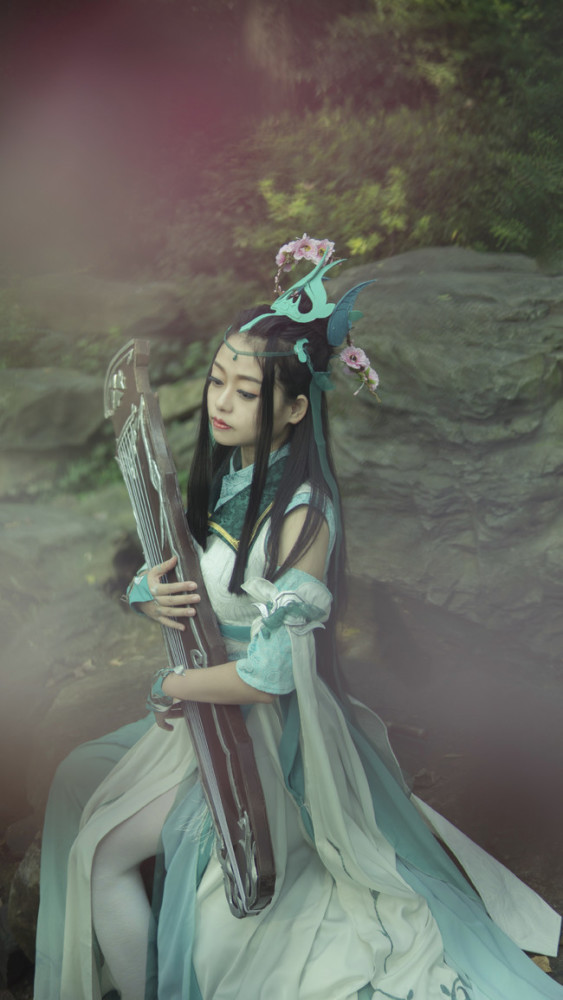 剑侠情缘3真人cos系列长歌琴娘入门套