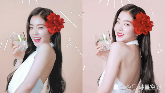 裴珠泫irene代言烧酒广告,人比花娇,看了不醉不是真爱粉!