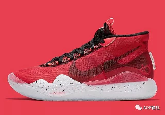nike kd 12 "大学红"来了,这个颜色很好看!