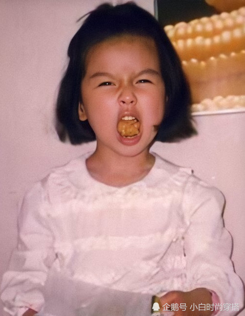 杨颖小时候的照片11岁图片