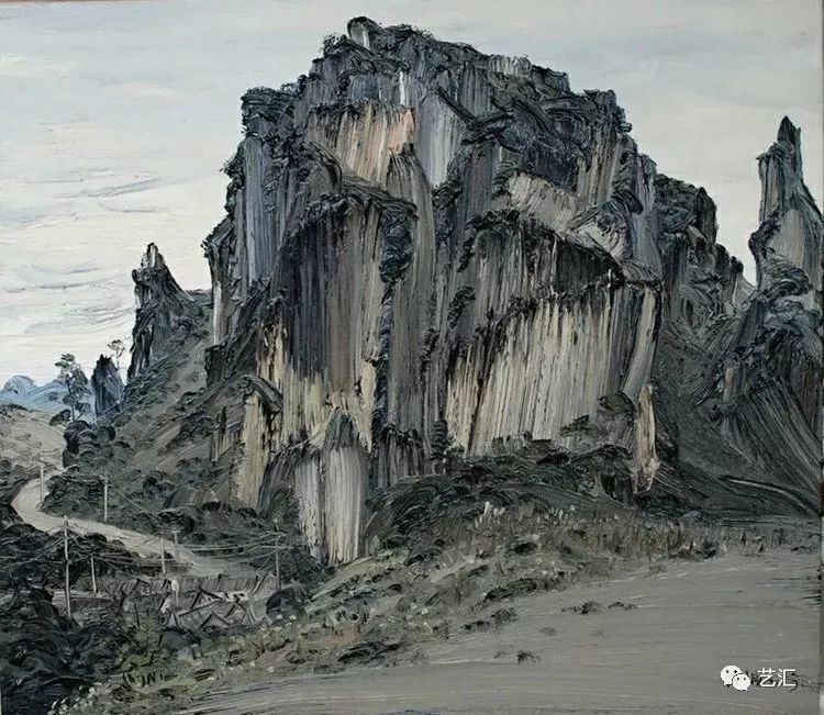 远望不离坐外杨诚油画风景作品欣赏