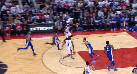 3图看伦纳德的天赋,单手抓球 举火烧天,恐怖臂展让巴特勒无奈