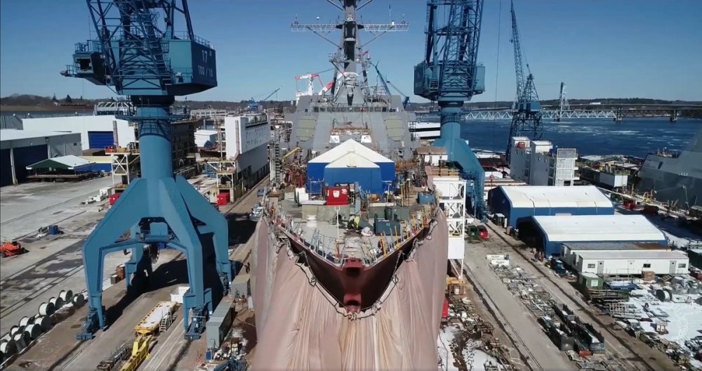 全部完工:美第三艘全球最强驱逐舰正式下水舷号ddg1002