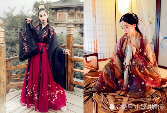 谁说暗黑汉服"夜弦歌"最好看?看到图4 这款后,果断拉你入坑