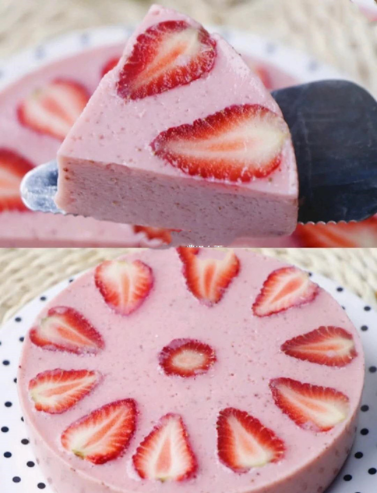 不用蒸不用烤,轻松做出草莓酸奶布丁,保证你一吃就会爱上它