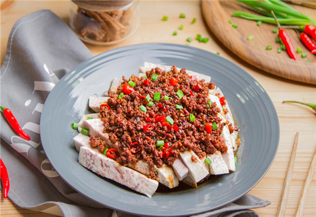 芋头,肉末,蒸菜