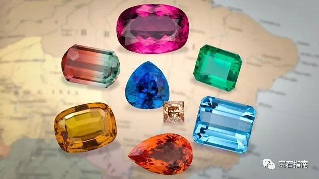 巴西 宝石遍布的热带地区 宝石 热带地区 米纳斯吉拉斯州 碧玺 海蓝宝石