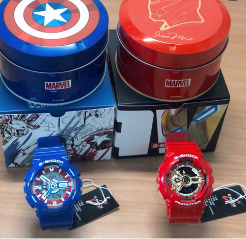 漫威居然也跟卡西欧联名？美国队长我真的爱上了，看到钢铁侠哭了