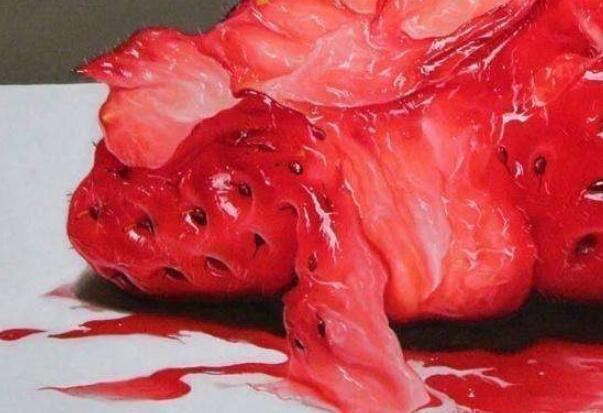 大师画"坏草莓"卖230万!网友难以理解,专家放大10倍值了