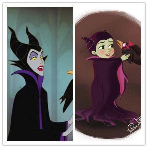 萌得我都差点忘记她们干的坏事|爱洛公主|乌苏拉|女巫|小时候|迪士尼