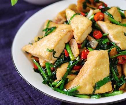 韭菜炒豆腐