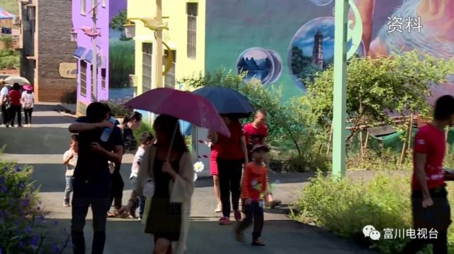 富川各景点也迎来游客高峰