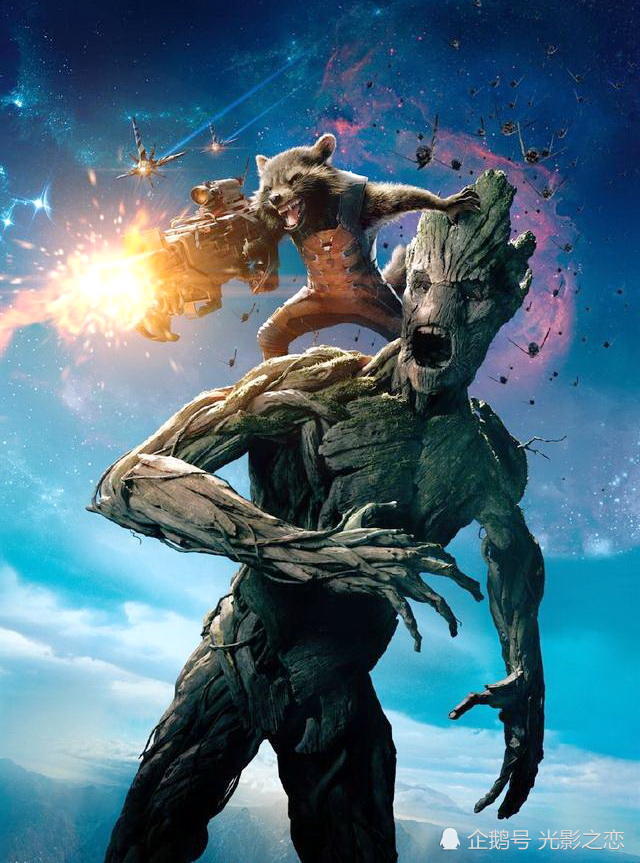 只有一句台词,呆萌树人格鲁特存在意义非凡,与火箭浣熊是好搭档