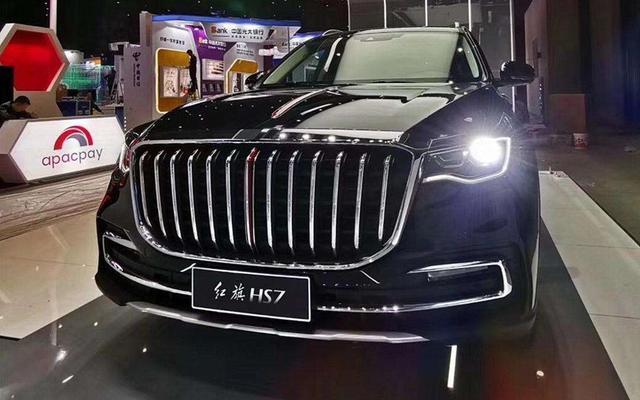 红旗hs750td实拍国产豪华suv一把手这车标看不懂