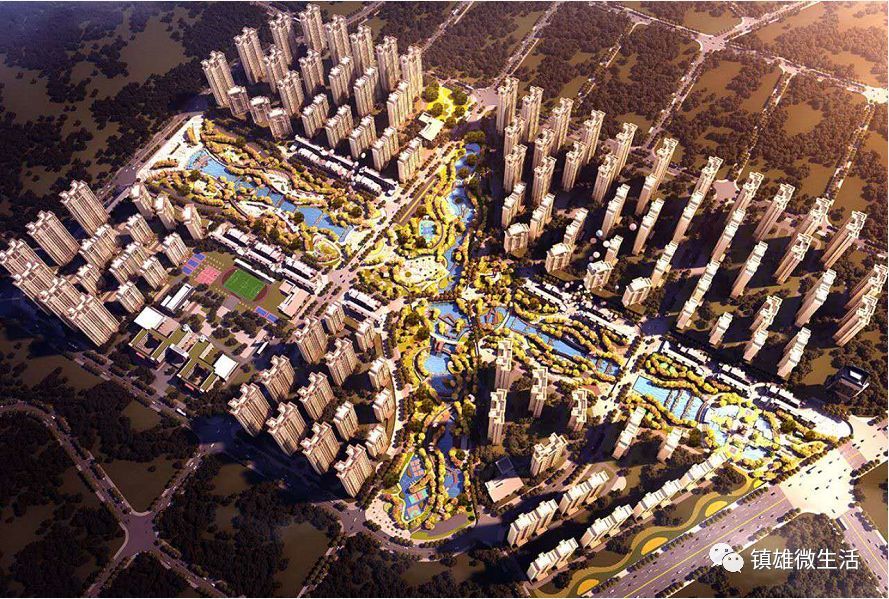 镇雄新区,康养小镇大雄古邦水体公园!