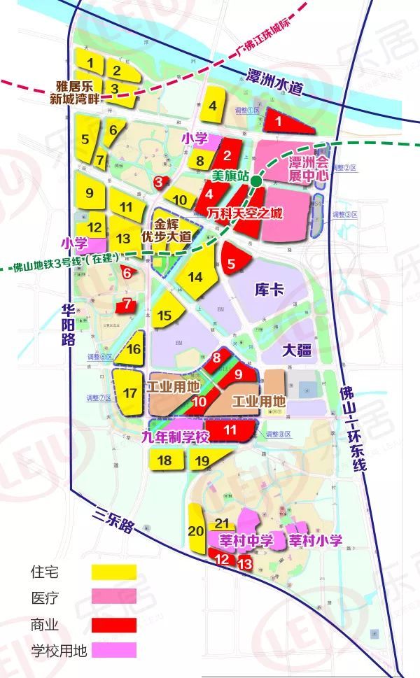 2019佛山50份片區規劃圖大全五區都有速度收藏