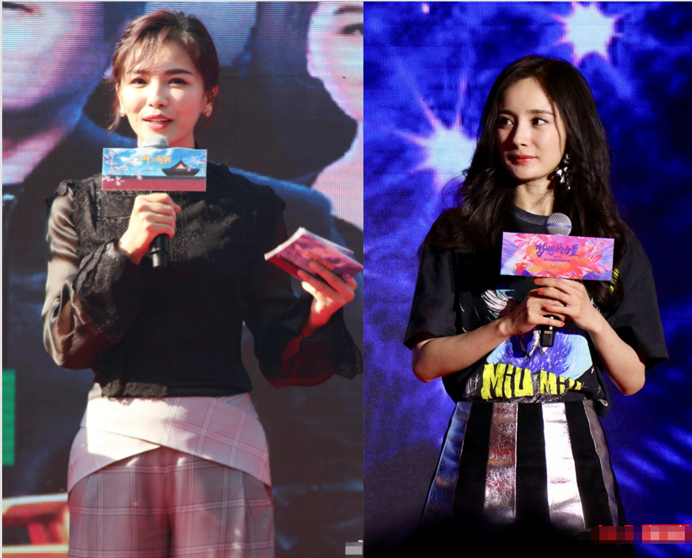 相差8岁的杨幂与刘涛生图差别巨大,巴掌小脸赢了大盘子脸