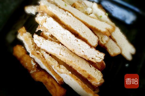 炸豆腐切条