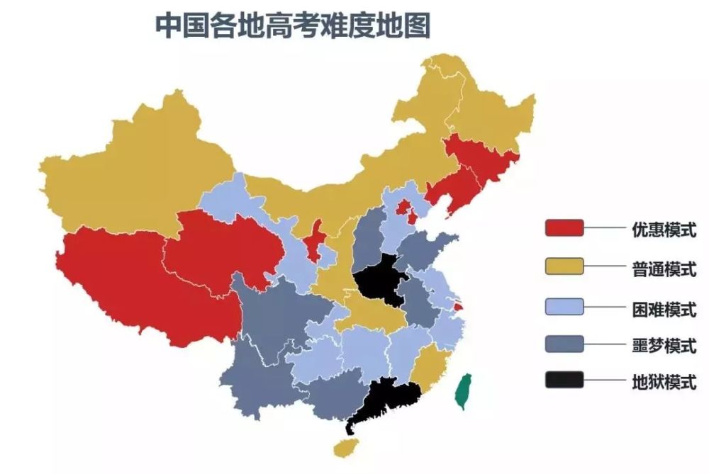 2017全国卷难度排行_2017高考难度全国排行榜最新出炉,这个省份最难!!