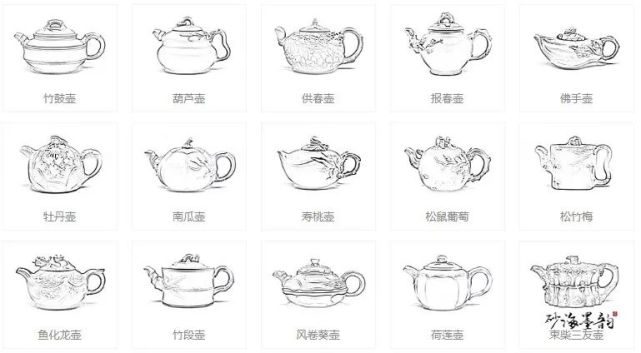 紫砂壶花器识别能力测试你能叫出名字的有几把