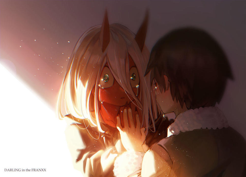 darling和02的亲密合照壁纸福利精美图集09