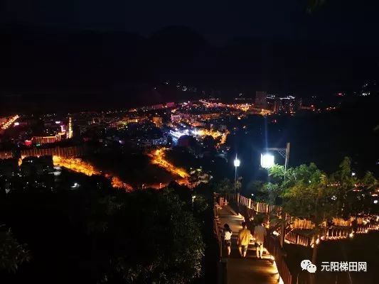 元阳森林公园 夜景美爆了 腾讯网