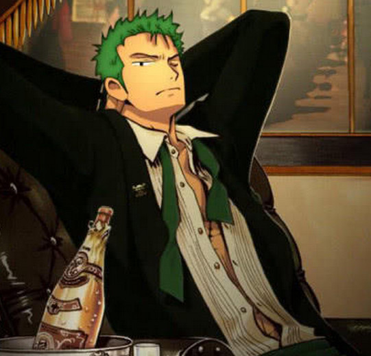 看起来可以说是非常的随意了,而路飞穿上了西装之后也是秒变正经了