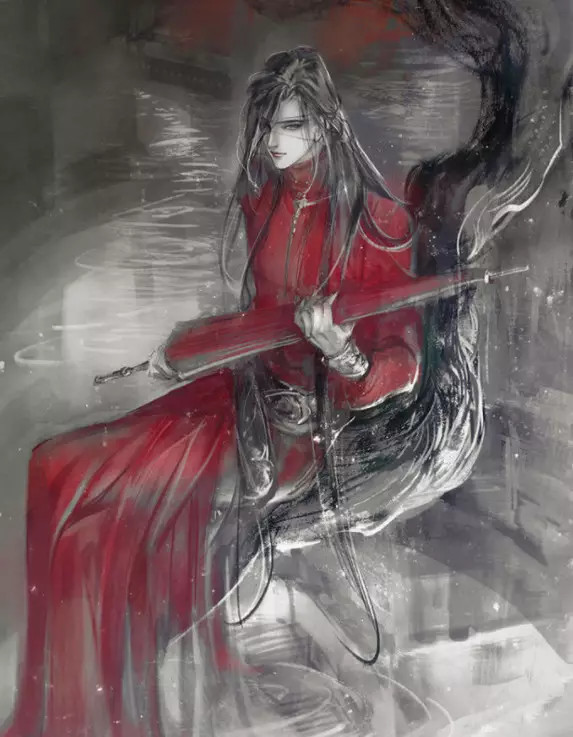 天官赐福动漫壁纸贺玄一身黑色玄服全身看着超高贵