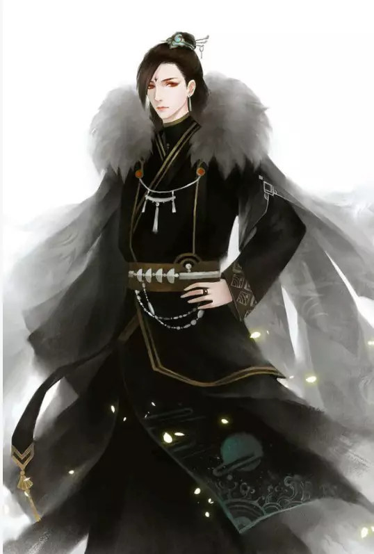 天官赐福动漫壁纸贺玄一身黑色玄服全身看着超高贵