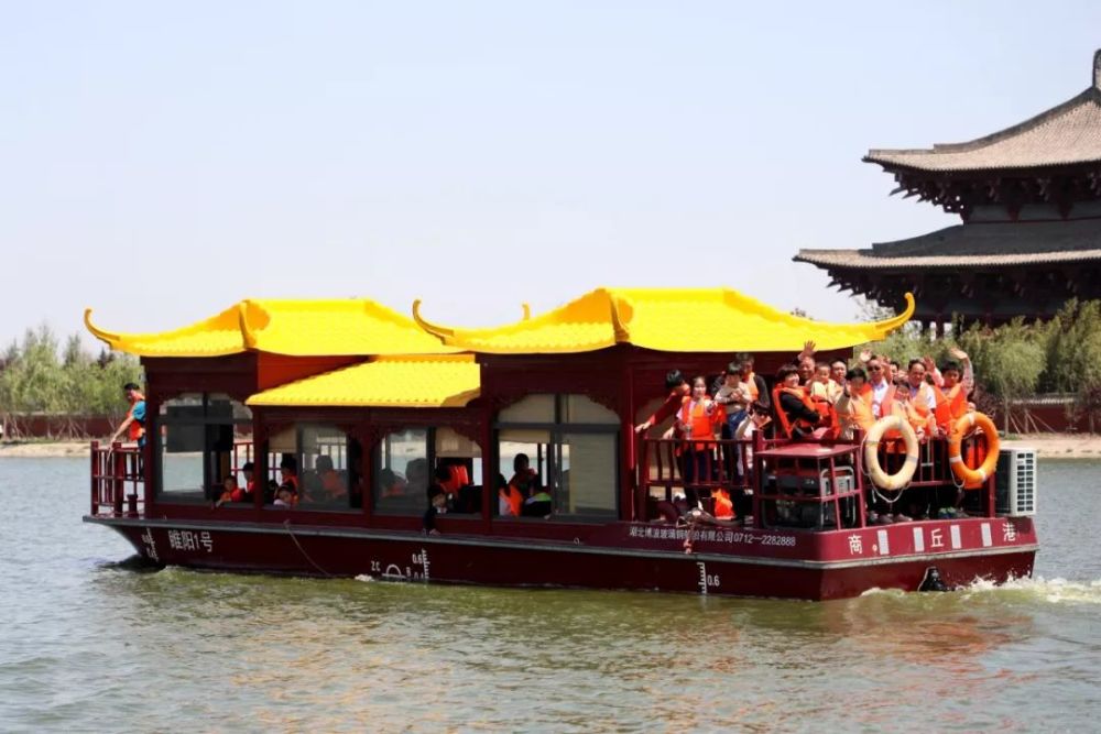 南湖码头商丘古城游船码头地址商丘古城南城门外游船码头可体验画舫船
