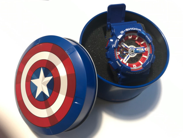 最近爆火卡西欧“复联”版，美队帅到窒息，看到钢铁侠还是没忍住