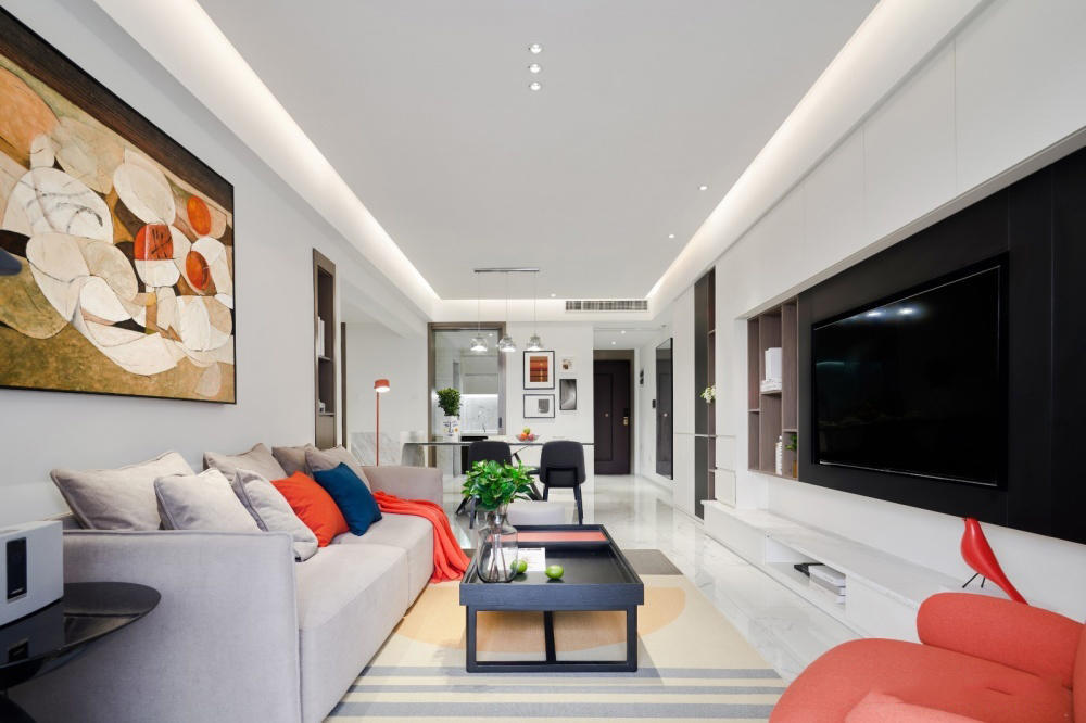 大连新房装修100平三居室