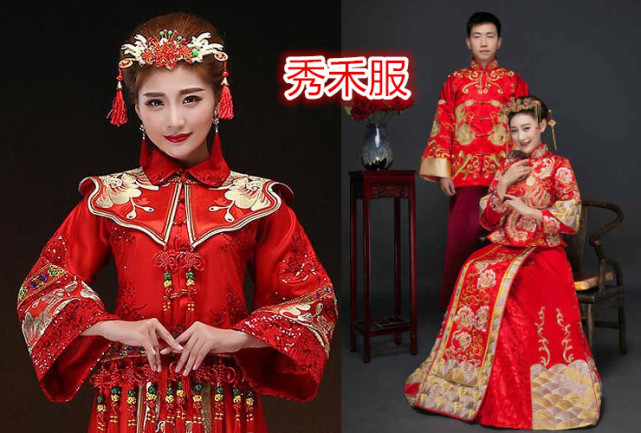 秀禾服婚纱照图片_秀禾服婚纱照图片大全