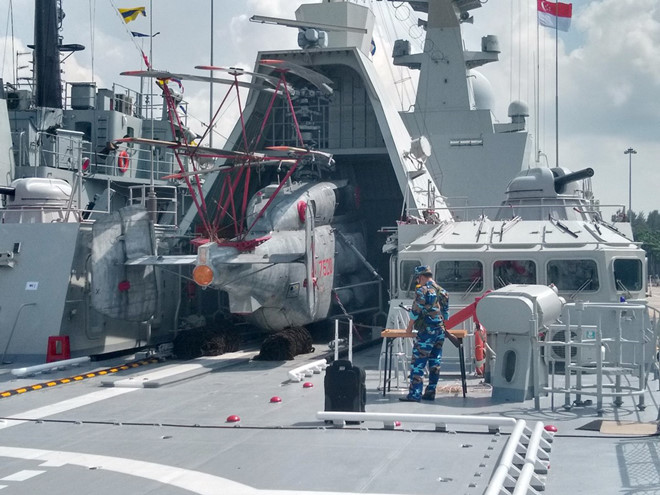 "袖珍主力舰"不容易:越南猎豹级护卫舰细节照半敞开机库憋屈