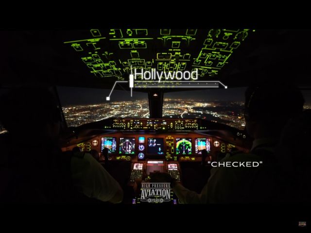 高清▎▎从飞机驾驶舱看夜航降落,美哭了!