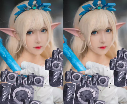 腐团儿cos"风女",颜值神还原,却被神仙锁骨抢了镜!