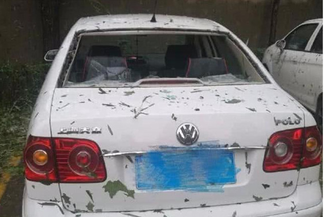 一场冰雹 揭开各汽车品牌的真面目 网友 谁说德系车比日系强