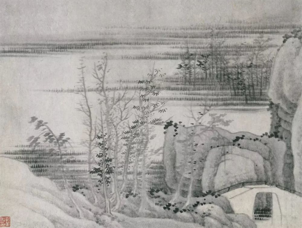 龚贤|龚贤山水册：黑白灰的魅力