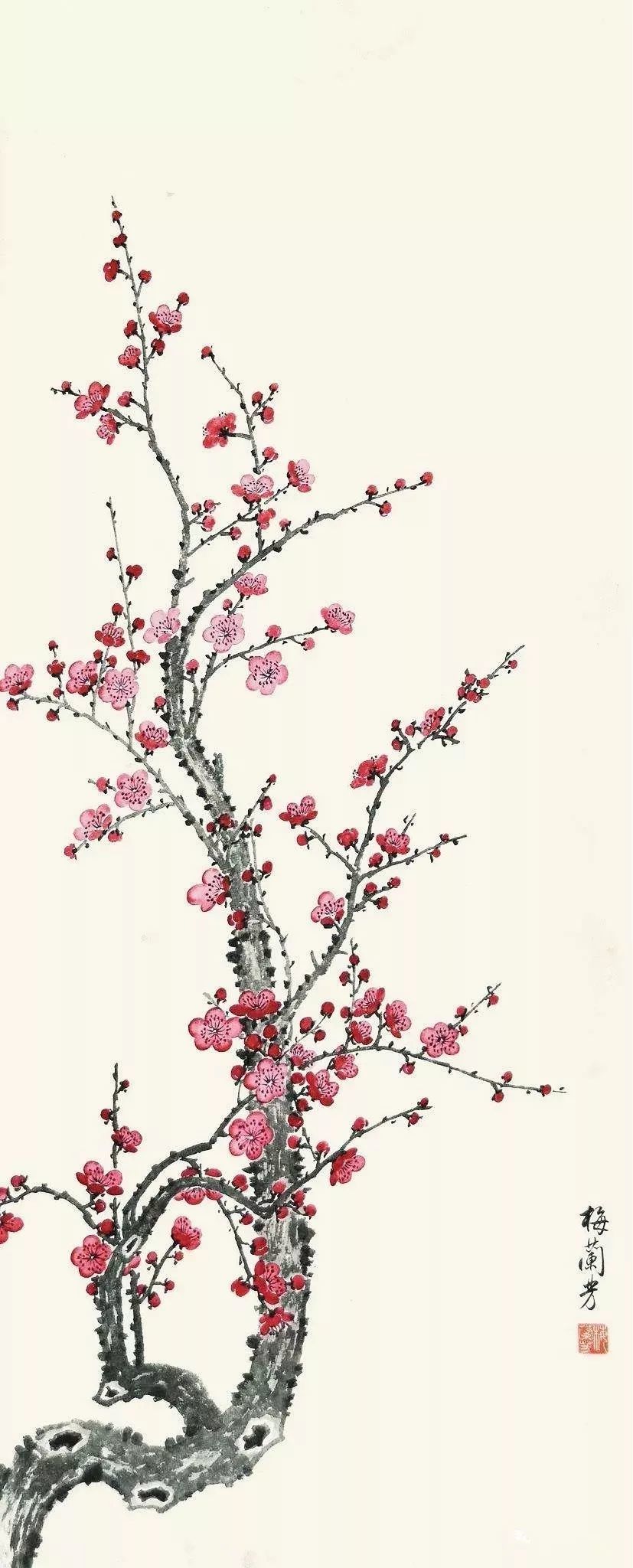 梅兰芳|梅兰芳画梅，香气袭人！