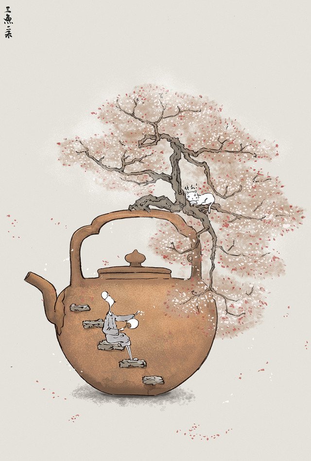 本想做陶艺人,却成了网红插画师,他是怎么走上这条"歪路"的?