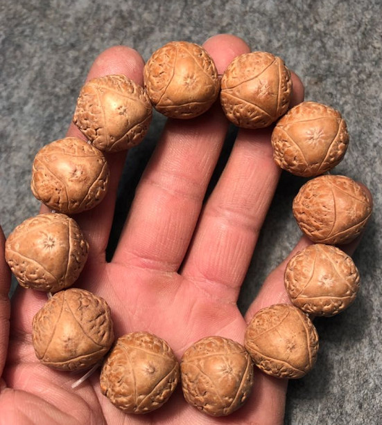 大尺寸长寿龙眼菩提手串,油密贼好,秒沉籽,椭圆形,子弹头龙眼,颗颗