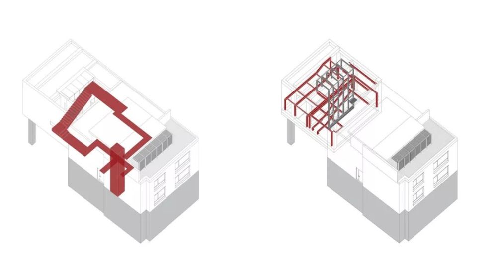 进行空间梳理之后我们重新定义了建筑和庭院,组织安排了新的动线和