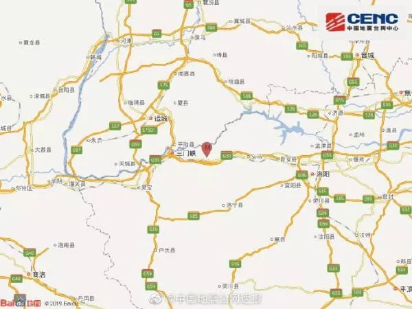 昨天 三门峡突发地震 运城部分地区有明显震感