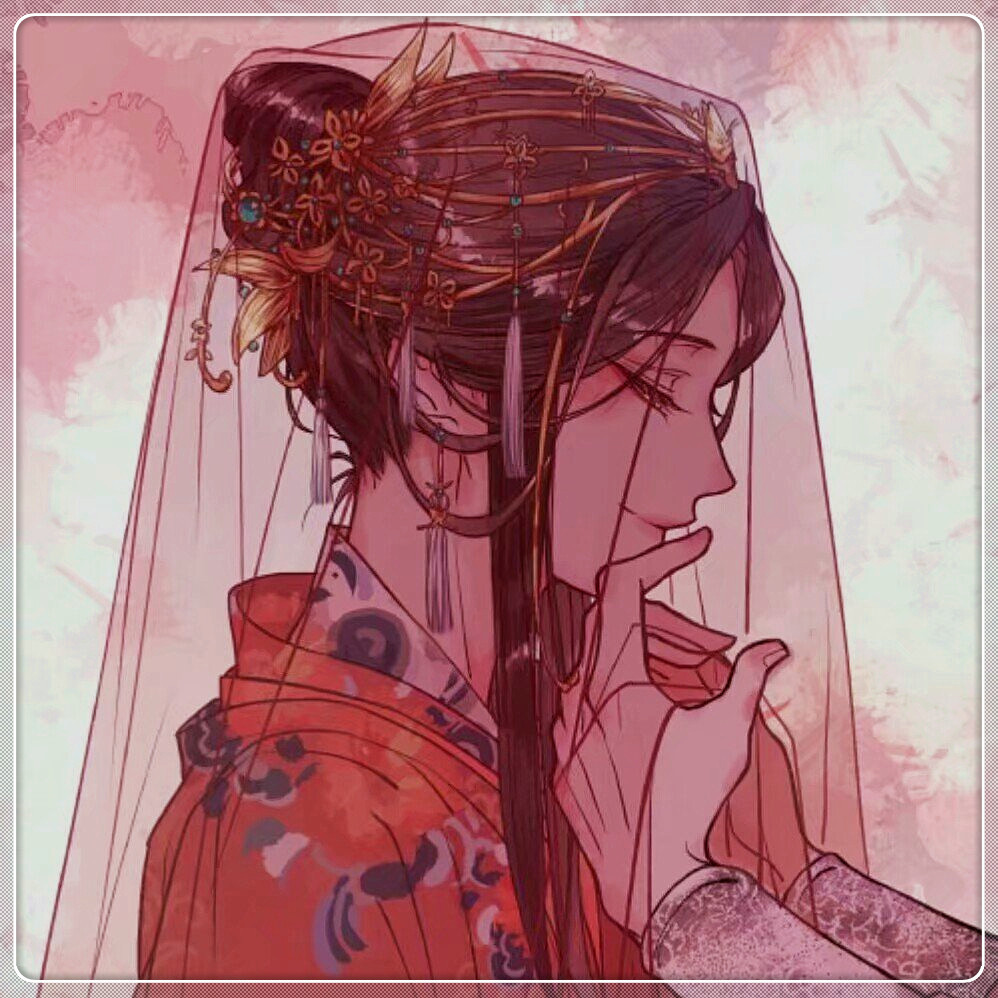 二次元动漫壁纸 古代嫁衣 新娘子真美