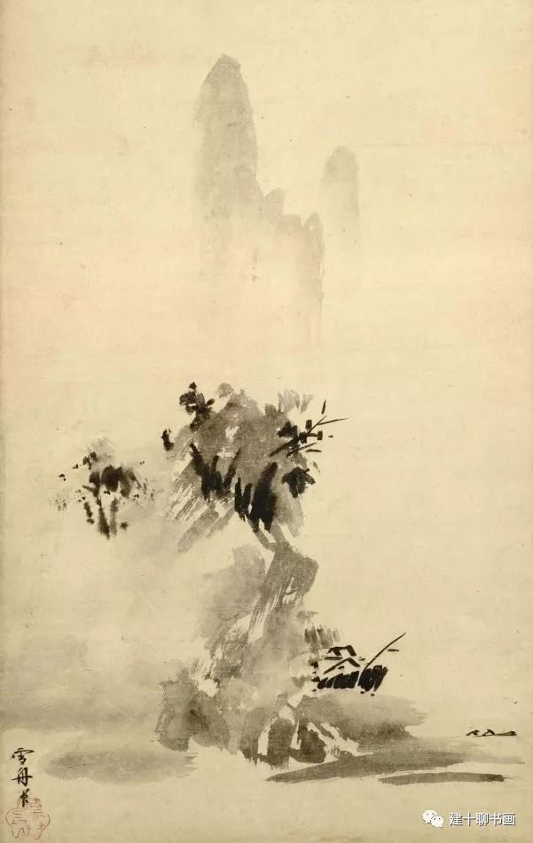 江上瓊山 掛軸 水墨画 梅図 肉筆 紙本 合箱 南画家 書家 長崎 明治期 江上瓊山 掛軸 水墨画 梅図 肉筆 紙本 合箱 南画家 書家