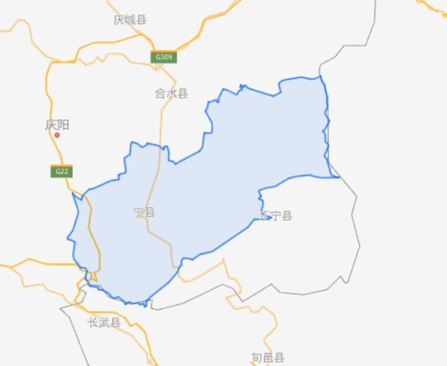 庆阳宁县地图图片
