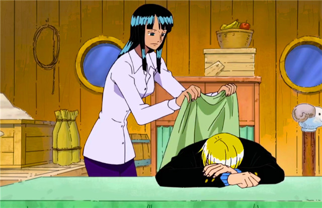 二.罗宾给山治盖衣服