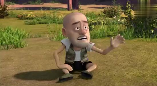 跳跳对光头强当导游的事儿还真不满,没见他跟熊大熊二诉苦了吗?